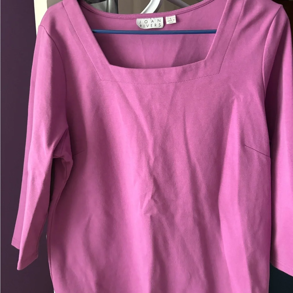 Joan Vass Women's Pink Top - Picture 1 of 5
